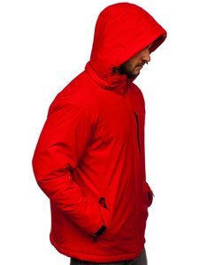 Bolf Herren Winterjacke Sportjacke Rot  HH011