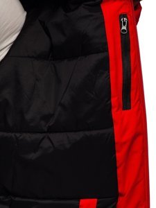 Bolf Herren Winterjacke Sportjacke Rot  HH011