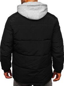 Bolf Herren Winterjacke Sportjacke Schwarz  62M9518