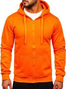 Bolf Herren Zweiteiler Trainingsanzug mit Kapuzenpullover Orange  D004