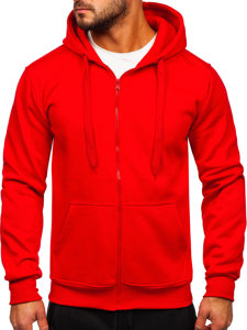 Bolf Herren Zweiteiler Trainingsanzug mit Kapuzenpullover Rot  D004