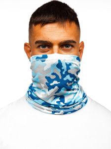 Bolf Multifunktionstuch Camo Azurblau  YW0505M