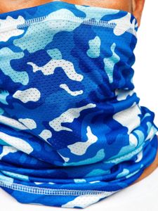 Bolf Multifunktionstuch Camo Blau  YW0504M