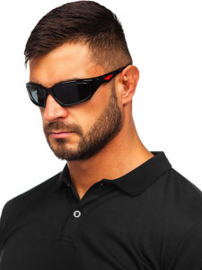 Bolf Sonnenbrille Schwarz-Rot  MIAMI4