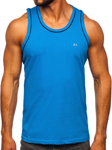 Bolf Tank Top Boxing Shirt Azurblau  14276