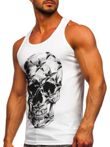 Bolf Tank Top Boxing T-Shirt Weiß  14831