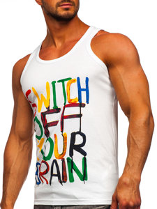 Bolf Tank Top Boxing T-Shirt Weiß  14837