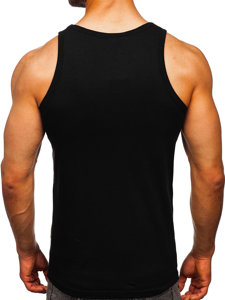 Bolf Tank Top Boxing T-Shirt mit Motiv Schwarz  14829