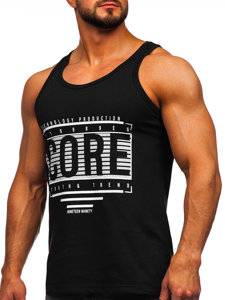 Bolf Tank Top Boxing T-Shirt mit Motiv Schwarz  14840