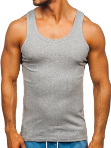 Bolf Tank Top Uni Grau  NB001