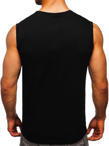 Bolf Tank Top mit Motiv Schwarz  14804