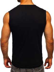 Bolf Tank Top mit Motiv Schwarz  14805