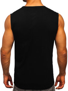 Bolf Tank Top mit Motiv Schwarz  14808