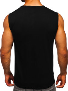 Bolf Tank Top mit Motiv Schwarz  14828