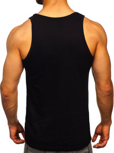 Bolf Tank Top mit Motiv Schwarz  14830