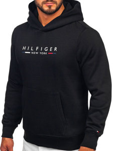 Herren Kapuzenpullover mit Kängurutasche Tommy Hilfiger Schwarz MW0MW29301