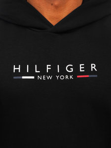 Herren Kapuzenpullover mit Kängurutasche Tommy Hilfiger Schwarz MW0MW29301