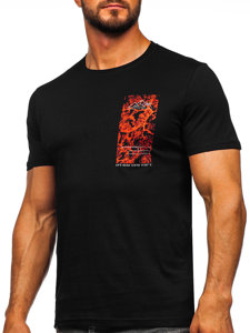 Herren T-Shirt mit Motiv Schwarz 4F M487