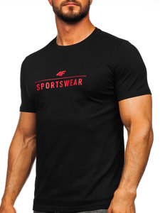 Herren T-Shirt mit Motiv Schwarz 4F M539