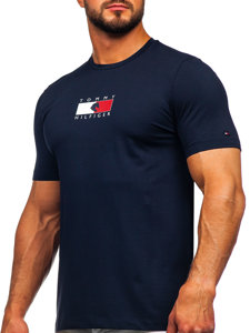 Herren T-Shirt mit Motiv Tommy Hilfiger Dunkelblau TH10082